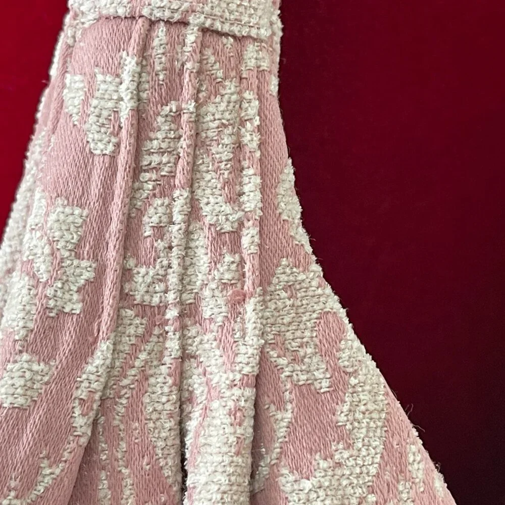 House Purse Day Bag Travel Bag Clay Pink White Damask Large Hobo Bag - Picture 11 of 14